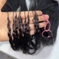 Наращивание волос Kinky Curly Crochet Miracle Knot из индийских натуральных волос Реми, 16 дюймов, одинарный тресс, предварительно разделенные, устойчивые к выпадению, мягкие, блестящие