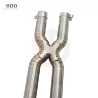 Système d'échappement Catback en titane argenté SD pour Ferrari Purosangue FUV 6.5L V12 2023+ Voiture de course Échappement Valvetronic avec silencieux