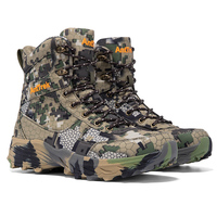 Bottes tactiques camouflage pour hommes avec fermeture à lacets, antidérapantes, respirantes, en caoutchouc, pour l'entraînement CS en extérieur en hiver, randonnée en mesh