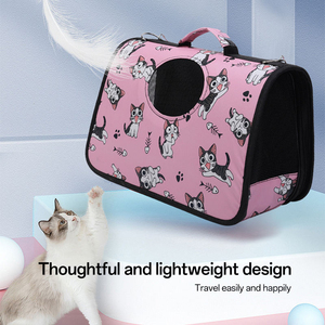 Bolsa de Transporte Transpirable para Mascotas, Bolsa de Viaje para Perros y Gatos con Doble Abertura Grande y Malla Antimosquitos - Product Image 2