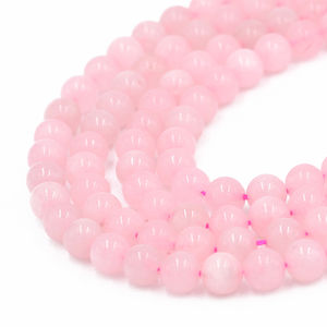 Perline sciolte naturali di alta qualità all'ingrosso 2024 <span class=keywords><strong>pietra</strong></span> <span class=keywords><strong>rosa</strong></span> 4mm 6mm 8mm 10mm 12mm filo di perline di <span class=keywords><strong>quarzo</strong></span> <span class=keywords><strong>rosa</strong></span> - Product Image 3