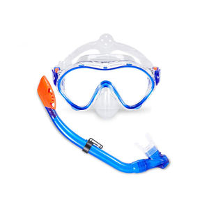 Set <span class=keywords><strong>Snorkel</strong></span> Menyelam Berenang dan Masker Berenang Kering Pink Silikon untuk Anak-anak Food Grade - Product Image 4