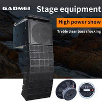 MORIN LA-4.2 Enceintes subwoofer toutes alimentées au néodyme 2000w mini système de son actif pour l'ensemble de haut-parleurs de réseau de ligne d'église