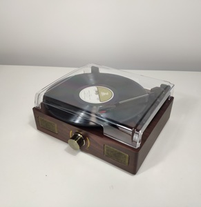 Đơn Giản & Tốt Nhất Retro Bằng Gỗ Turntable <span class=keywords><strong>Record</strong></span> <span class=keywords><strong>Player</strong></span> Với Không Dây BT Đầu Vào - Product Image 2