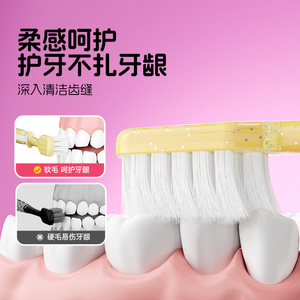 Brosse à dents à poils doux de qualité supérieure pour adultes, utilisation domestique, tête large, nettoyage en profondeur, lot de quatre, produit authentique - Product Image 3