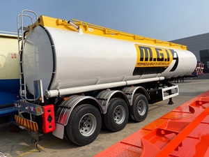 Semi-remorque citerne à carburant en acier au carbone Q235 60000L avec déflecteur <span class=keywords><strong>anti</strong></span>-ondulation et valve de fond d'urgence, camion-citerne à carburant, camion-citerne à huile - Product Image 5