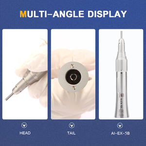 Pieza de mano <span class=keywords><strong>dental</strong></span> recta para HP burs (2,35), sistema de cabeza limpia, velocidad máxima de 10.000 min-1, dentista español, reducción de AI-EX-5B 4:1 - Product Image 4