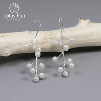 Lotus Pret Echt 925 Sterling Zilver 18K Vergulde Handgemaakte Creatieve Fijne Sieraden Hulst Vruchten Bengelen Oorbellen Voor Vrouwen Brincos