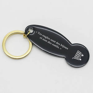 Porte-clés de déverrouillage de panier d'achat portable Porte-clés de <span class=keywords><strong>caddie</strong></span> d'épicerie de supermarché d'Europe - Product Image 1