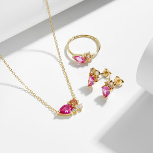 Модные ювелирные изделия серебряные <span class=keywords><strong>325</strong></span> свадебные искусственные бриллианты циркон кольцо - Product Image 3