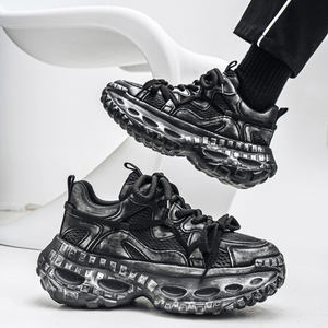 Chaussures pour hommes, nouvelles chaussures de sport basses, chaussures de course pour papa, chaussures légères et polyvalentes pour hommes, style décontracté, semelle épaisse, chaussures décontractées - Product Image 5