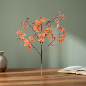 <b>Artificial</b> Orange <b>Stems</b> Leaves Branches Plastic Home Decor AFF Stick 29.3 - Product Image 3