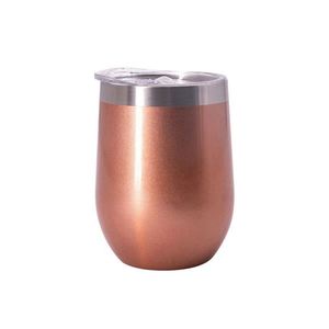 Thermos à double paroi en acier inoxydable de 12 oz, isolé sous vide, en forme d'œuf, pour café, mini tasse à café en forme d'œuf pour l'extérieur avec couvercle - Product Image 5