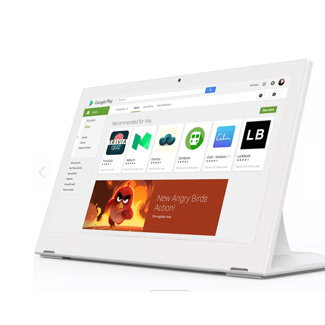 17.3 Inch White Label L Style Capacitive Touch Screen Android Tablet Wifi Ethernet Network 2GB CE Approved Popular for Business