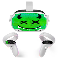 Autocollant de protection pour console de jeu, peau pour casque de réalité virtuelle Oculus Quest2, autocollants pour manettes