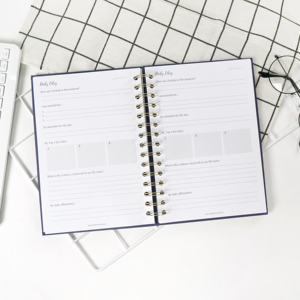 Agenda journalier inspirant et reconnaissant A5 2026, avec logo en relief, couverture en lin, papier <span class=keywords><strong>de</strong></span> qualité, journal <span class=keywords><strong>de</strong></span> <span class=keywords><strong>gratitude</strong></span> - Product Image 6