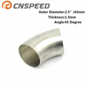 ข้อต่อท่อเหล็กสแตนเลส 63 มม. 45 องศา สำหรับท่อเหล็กอุตสาหกรรม - Product Image 2