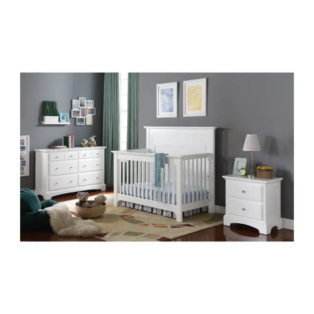 Gỗ Tự Nhiên Đa-Chức Năng Crib Sang Trọng Hot Bán Di Chuyển Chuyển Đổi Kid Cũi Trẻ Em Cũi Trẻ Em Giường Từ Việt Nam Nhà Sản Xuất