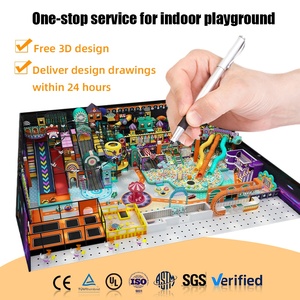 Support de personnalisation, direct usine, durable, pour aires de jeux intérieures commerciales pour enfants, ensemble professionnel pour des aventures ludiques, avec toboggan - Product Image 5