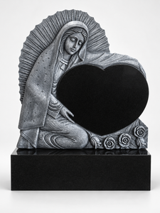 Stèles funéraires en granit noir, finition antique, sculptées à la main au Vietnam, design traditionnel, statues de cimetière. - Product Image 1