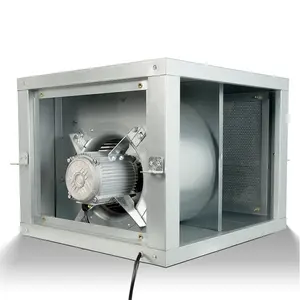 Ventilador centrífugo em linha tipo gabinete para cantina comercial KTJ caixa industrial