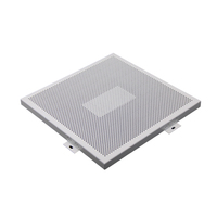 Panneau composite perforé incurvé décoratif haute densité, mur-rideau en aluminium, panneaux de placage en aluminium