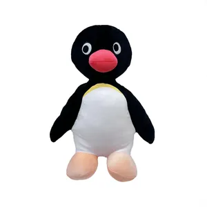 Muñeco de peluche de pingüino Pingu, colección de muñecos de peluche de la familia Pingu