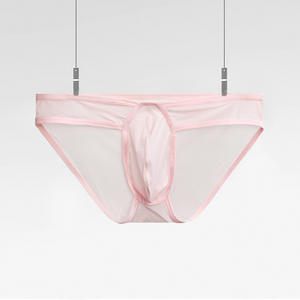 2024 Hot Sales Sexy ADANNU Ice Silk Summer <strong>Clear</strong> Gay Boy Personality Man's Breathable Elastic Transparent Nylon <strong>Brief</strong> Underwear - Product Image 6