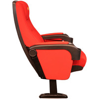 Nouveau design, fauteuil de cinéma pliable en tissu personnalisé, siège de salle de cinéma avec porte-gobelet
