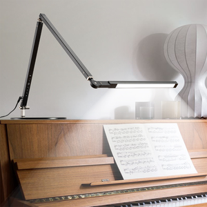 Lampe <span class=keywords><strong>de</strong></span> bureau LED pliable à pince métallique, style nordique européen, flexible, simple, pour la protection des yeux, idéale pour les bureaux modernes, les chambres et les salles <span class=keywords><strong>de</strong></span> lecture - Product Image 4