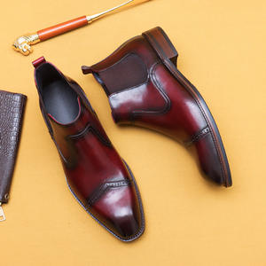 Botas de Trabajo de Lujo para Hombre, con Cordones en el Tobillo, Impermeables, con Suela Goodyear, Estilo Vintage, de Algodón, con Parte Superior de Cuero Resistente - Product Image 4