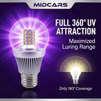 Ampoule LED UV DC 12V 24V 48V 60V 85V, lumière de maïs à 360 degrés pour piège à insectes solaire, lampe de ferme hors réseau à télécommande