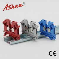 ASHAN UK-5N Elektrische Klemmenblok DIN-railmontage 1,5~35mm² Schroefklemmenblok voor elektrische schakelkastbedrading
