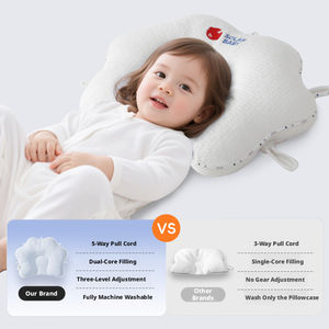 Oreiller en forme <span class=keywords><strong>de</strong></span> papillon pour nourrissons et bébés <span class=keywords><strong>de</strong></span> 0 à 2 ans, anti-acariens, garnissage en fibres, aide à la mise en forme <span class=keywords><strong>de</strong></span> la tête - Product Image 3