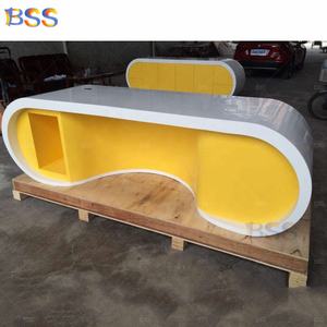 Gerente Ejecutivo Mesa <span class=keywords><strong>de</strong></span> oficina Muebles <span class=keywords><strong>Google</strong></span> Mesa <span class=keywords><strong>de</strong></span> oficina amarilla contemporánea Escritorio con Credenza - Product Image 4