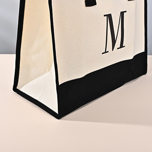 Túi tote vải cotton nhiều màu sắc, có thể tái sử dụng, in logo tùy chỉnh, túi mua sắm bằng vải canvas dành cho nữ, túi xách thân thiện với môi trường - Product Image 2