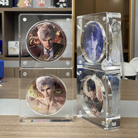 Support de Présentation Personnalisé en Acrylique DIY de 3 mm d'Épaisseur pour Cartes Photo, Décoration de Bureau et Présentation en Magasin pour Articles de Personnages