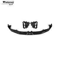 Kit de conversión de coche de calidad perfecta, fibra de carbono seca para BMW X6M F96 2023 + actualización, labio delantero, difusor trasero, faldones laterales, alerones