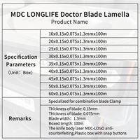 Pour la suisse MDC Daetwyler lame de docteur en céramique longue durée pour la gravure à l'encre UV Flexo et revêtement dans l'impression de paquets de cigarettes