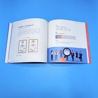 Brochures sur la gestion des talents et des entreprises de qualité supérieure Livre papier de finition UV 3D pour le leadership Solutions RH Stratégies d'entreprise