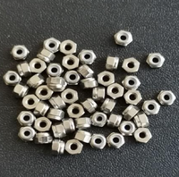 Écrous de blocage anti-déchirure pour fingerboard, couleur argent clair