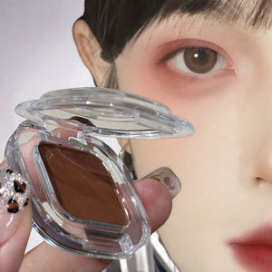 <span class=keywords><strong>Fard</strong></span> <span class=keywords><strong>à</strong></span> paupières en poudre rouge brun mat avec paillettes nacrées, faible saturation, ombre de terre, maquillage minéral imperméable, dropshipping - Product Image 4