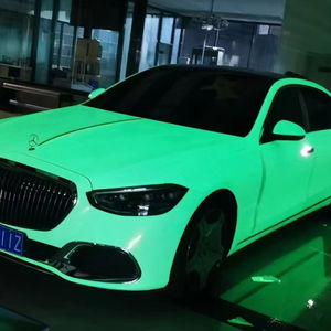 Vinilo Adhesivo para Automóviles con Efecto Fluorescente <span class=keywords><strong>Verde</strong></span> Neón - Adhesivo de Liberación de Aire PPF de TPU de 7 Años - Product Image 1