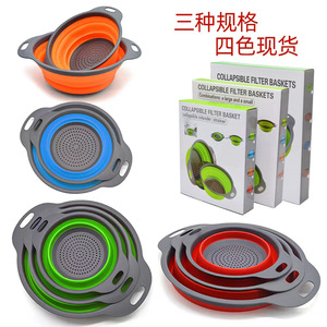 Scolapasta da Cucina in Silicone Pieghevole con Manici per Frutta e Verdura - Product Image 2