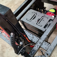 Chariot à cendres électrique rechargeable robuste de qualité industrielle, benne basculante à 3 roues poussée à la main, capacité 500 kg, moteur 48 V, pour l'exploitation minière