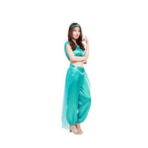 Disfraces <span class=keywords><strong>de</strong></span> Halloween Cosplay <span class=keywords><strong>Sexy</strong></span> Aladdin Magic Lamp Jasmine Princess Dress Party Belly Dancer Costume - Product Image 5