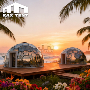 Kits de Casa de cúpula de vidrio geodésico RAXTENT 7M <span class=keywords><strong>para</strong></span> Glamping fuera de la red Airbnb Hotel - Product Image 4