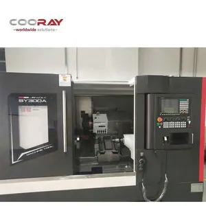 Mesin bubut Turret Cnc harga langsung dari pabrik dengan kontroler Y Axis Stl12 Fanuc tempat tidur bangku awet tipe Gang