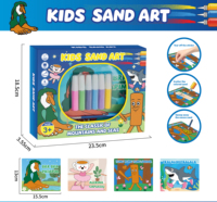 Nouvelles Bouteilles de Sable Artistique Durables en Gros pour Enfants – Kit d'Activités de Coloriage au Sable DIY avec Tableau de Dessin