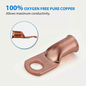 <b>Terminal</b> 1/0AWG 3/8" Ring Crimp Copper Lug Battery <b>Terminal</b> - Product Image 2